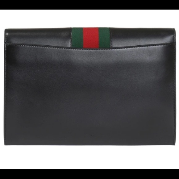 Gucci Black Sylvie Clutch Envelope Bag - Picture 3 of 15